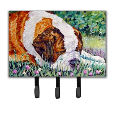 Carolines Treasures Saint Bernard Naptime Leash or Key Holder 7445TH68